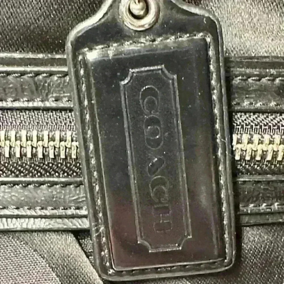 COACH F20026 Black Poppy Daisy Signature Tote - Picture 5 of 14